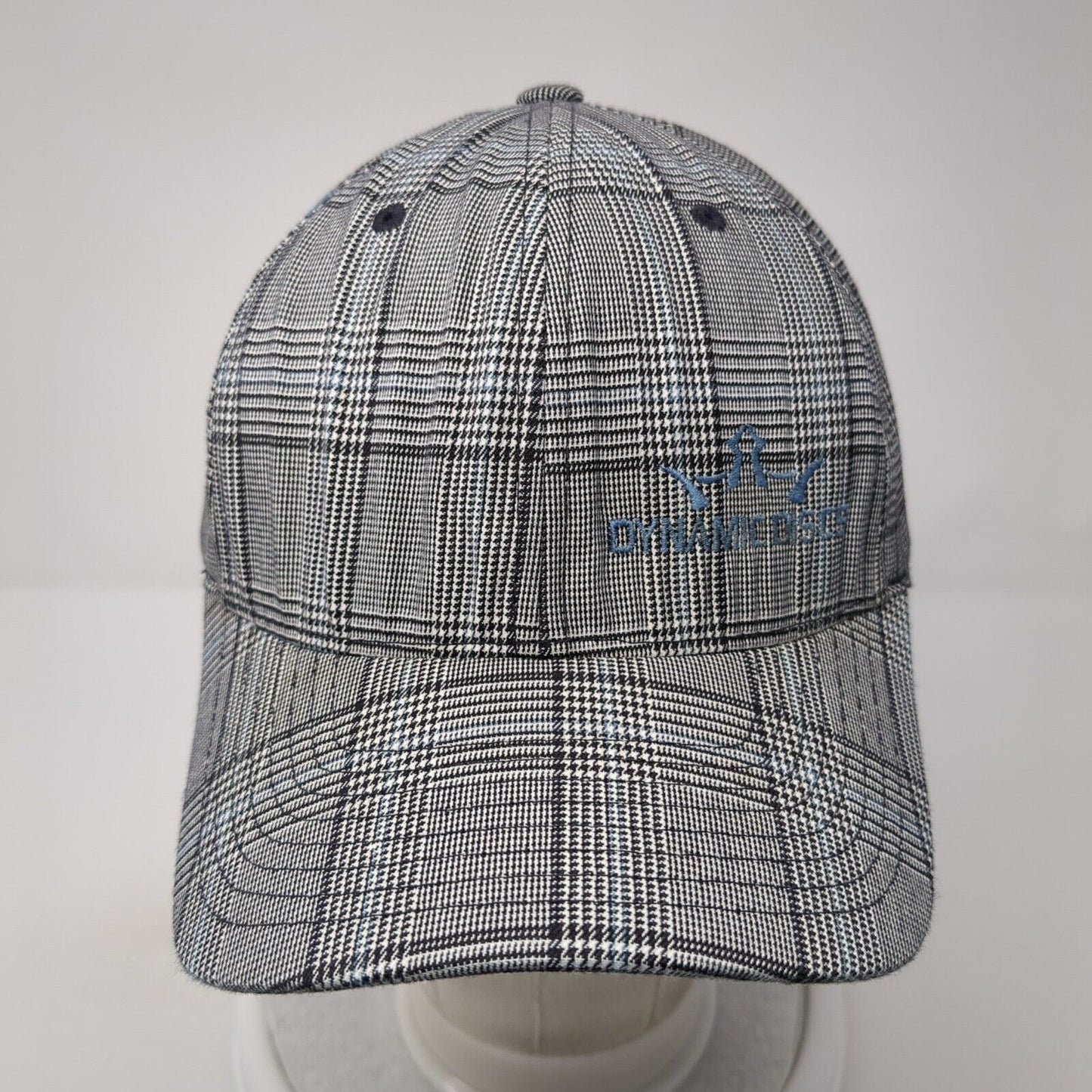 Dynamic Discs Fitted Hat Gray Large-XL Plaid Embroidered Flexfit Yupoong