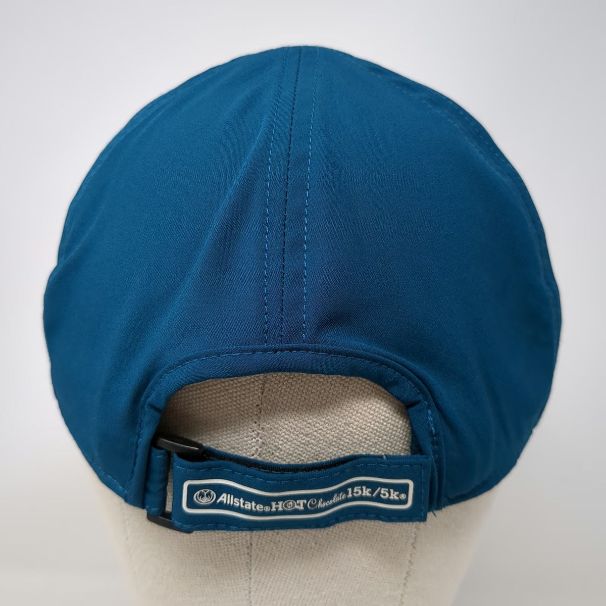 Allstate Hot Chocolate 15k 5k Run Baseball Cap Blue One Size Reflective Brim Hat