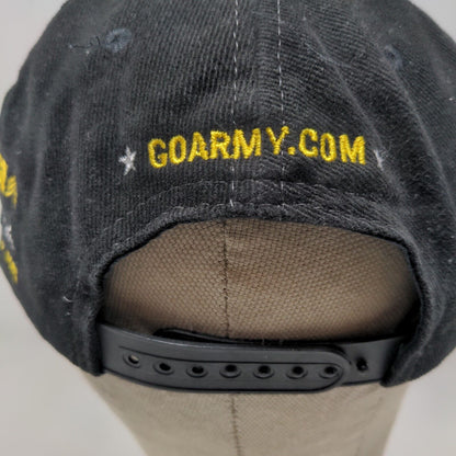 U.S. Army Top Fuel Drag Racing Team Men's Snapback Hat Black Embroidered Logo