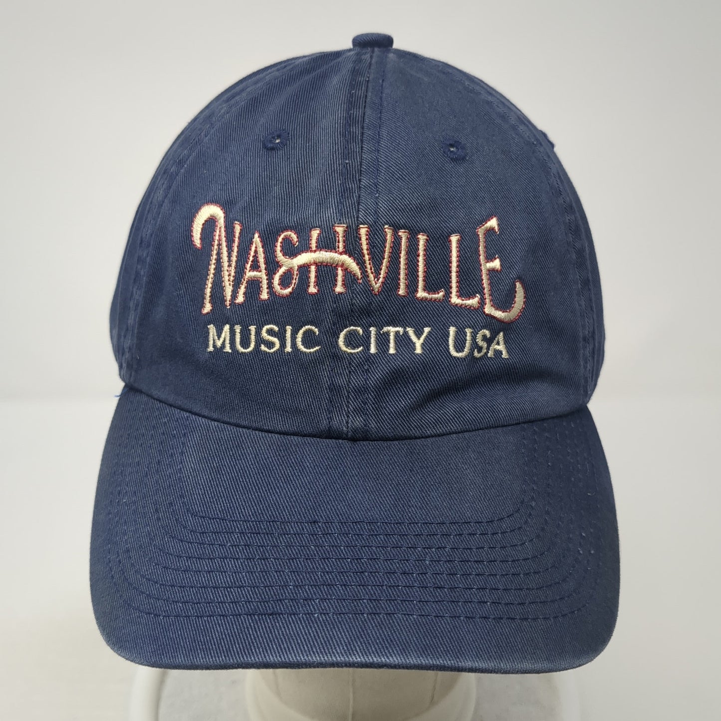 Nashville Music City USA Slideback Hat Blue One Size Adjustable Perrin
