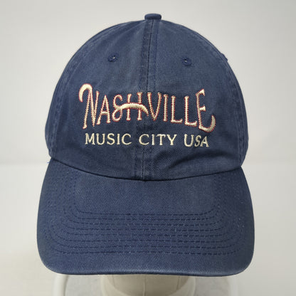 Nashville Music City USA Slideback Hat Blue One Size Adjustable Perrin