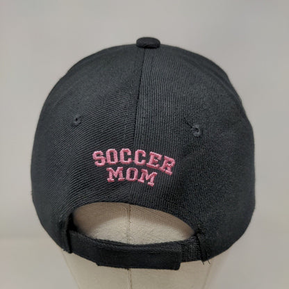 Soccer Mom Strapback Hat Black One Size Embroidered Adjustable Blackhawk