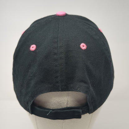 New Orleans Strapback Baseball Cap Black One Size Adjustable Embroidered Raw Ma