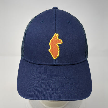 Cotopaxi Snapback Mesh Back Trucker Hat Blue One Size Solid Adjustable