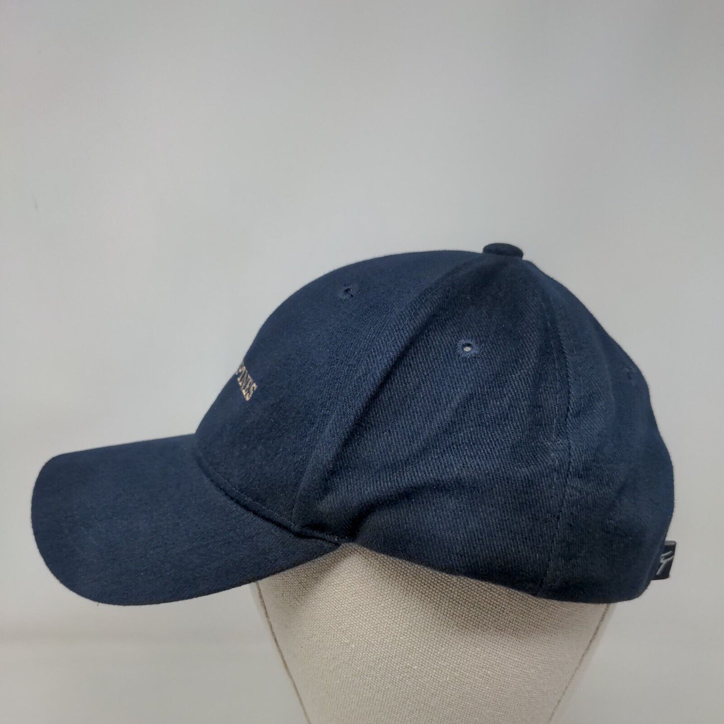 Timber Pines Strapback Hat Blue One Size Adjustable Embroidered Town Talk