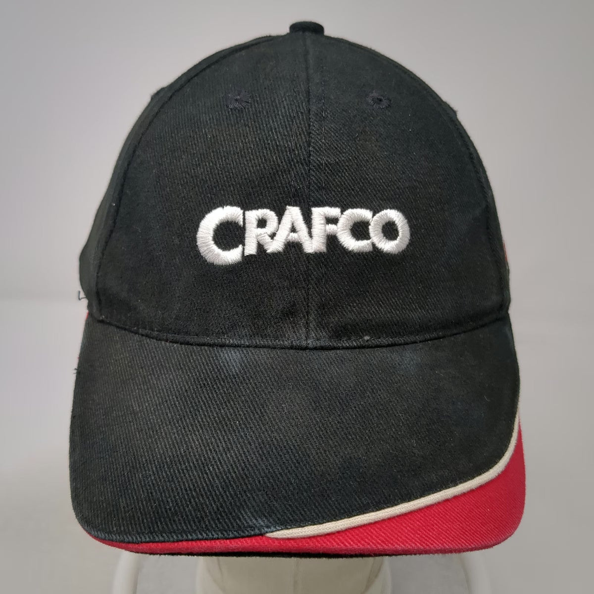 Crafco Baseball Cap Black One Size Hat American Flag Logo Strapback Pavement