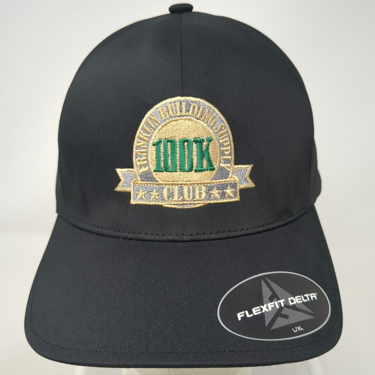 Port Authority Baseball Cap Black Size L XL Fitted Flexfit Delta 100K Club Hat