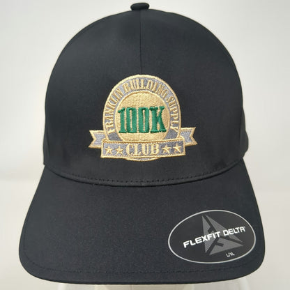 Port Authority Baseball Cap Black Size L XL Fitted Flexfit Delta 100K Club Hat
