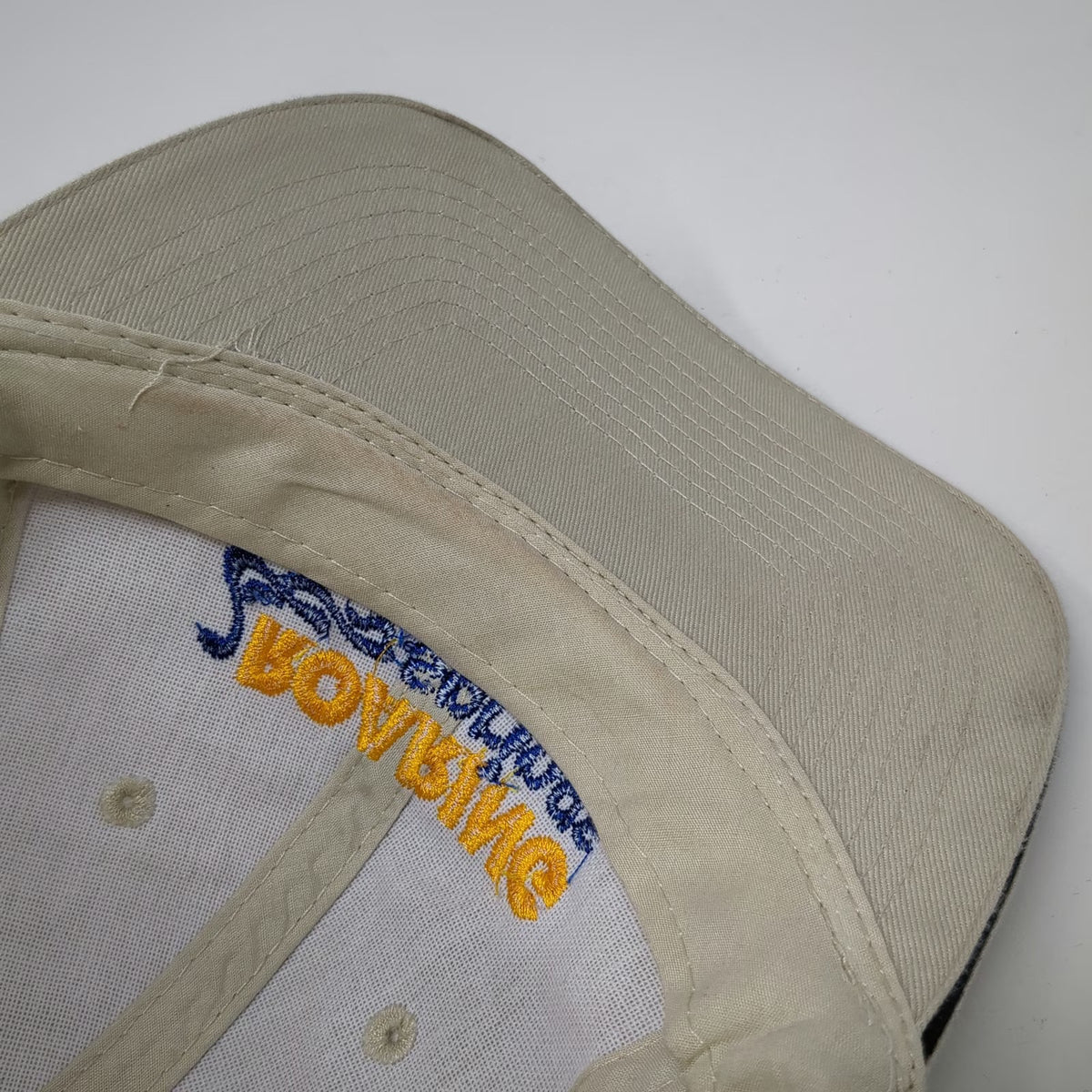 Port & Company Baseball Cap Beige One Size Roaring Springs Water Park Hat Cotton