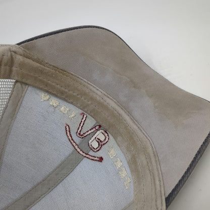Agri Beef Baseball Cap Gray One Size Mesh Back Strapback Contrast Stitch Hat