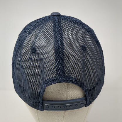 Branded Bills Snapback Trucker Hat Blue One Size Adjustable Mesh Back Yupoong