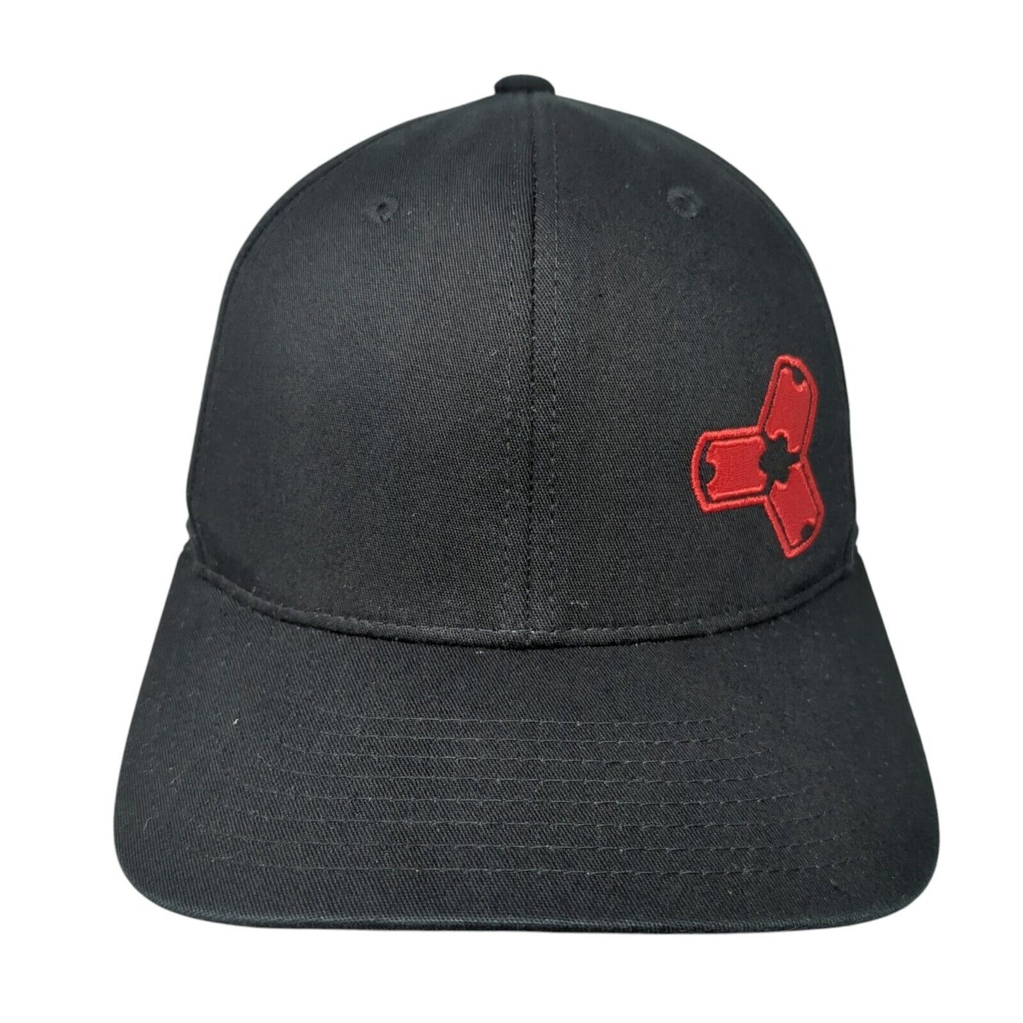 NEMO Fitted Hat Black 6 7/8-7 3/8 Embroidered 6 Panel Pacific Headwear