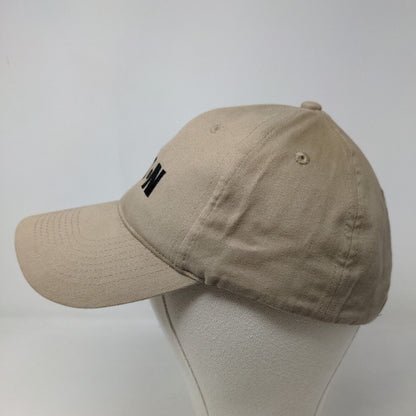 KC Men's Strapback Eaton Valvoline Hat Tan Size OSFA Embroidered Logo