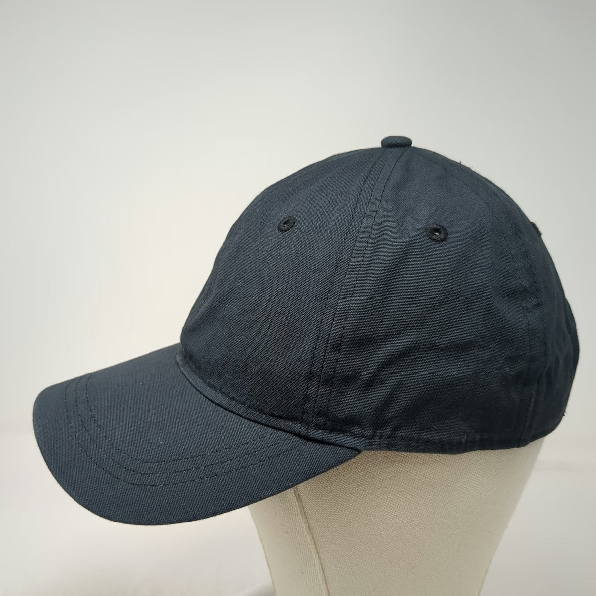 Universal Thread Baseball Cap Black One Size Slideback Hat Solid Cotton Plain