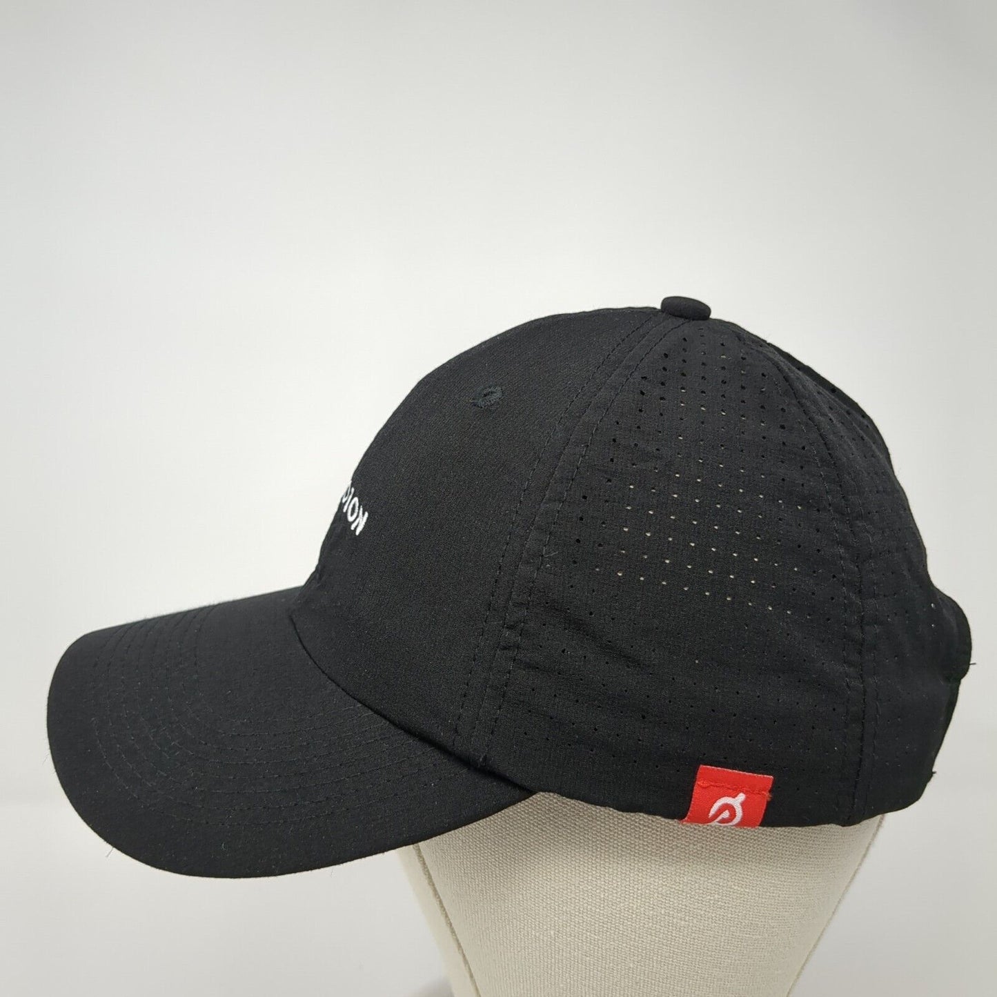 Peloton Slideback Hat Black One Size Adjustable Embroidered Breathable 6 Panel