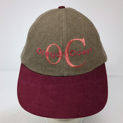 Sport America Baseball Cap Brown Red One Size Gray Ponytail Oregon Coast Hat