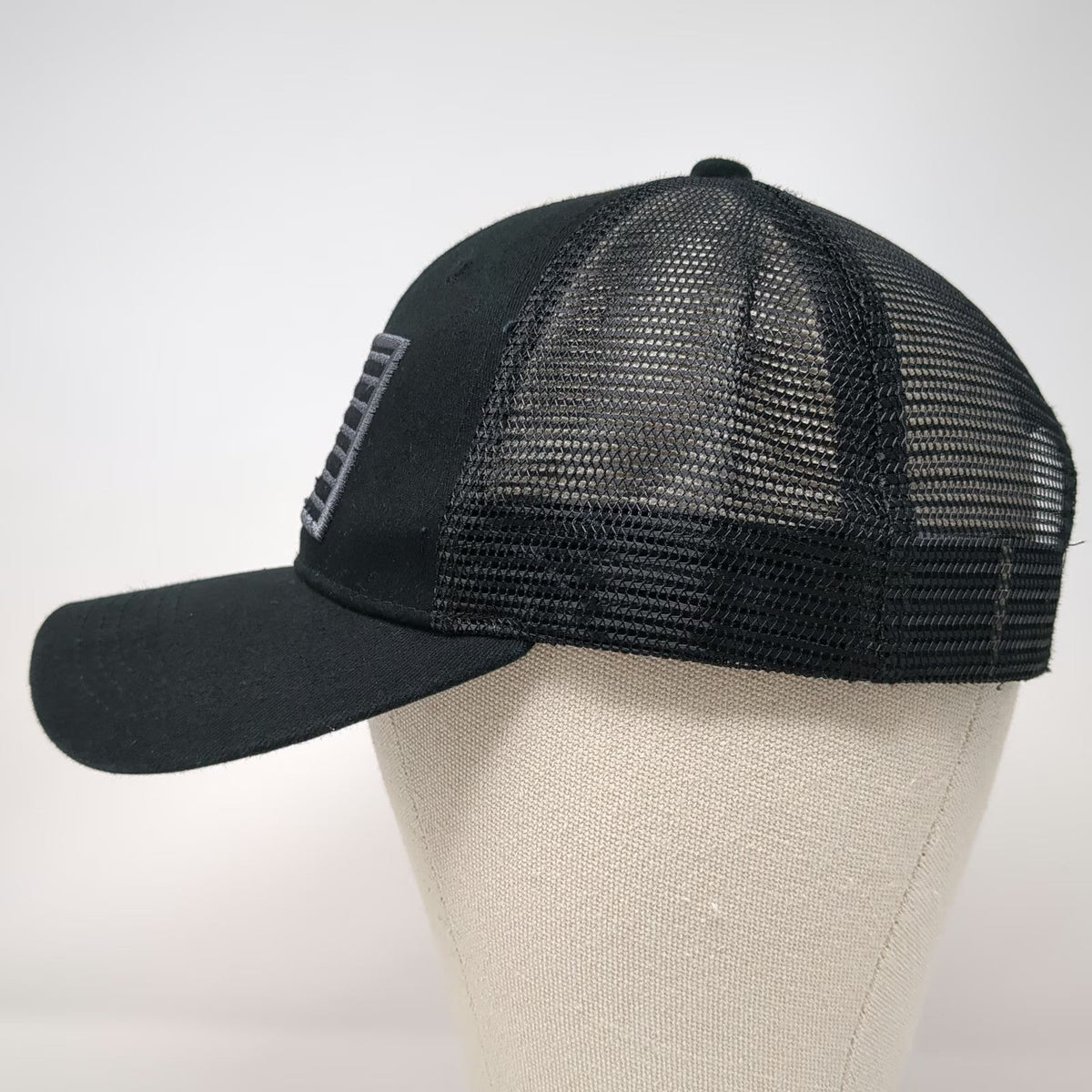 Black Eagle Trucker Hat Black One Size American Flag Mesh Snapback Cap