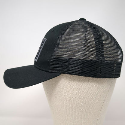 Black Eagle Trucker Hat Black One Size American Flag Mesh Snapback Cap