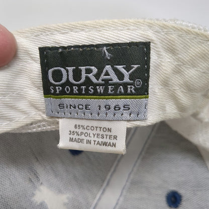 Ouray Sportswear Trucker Hat Blue One Size Snapback Mazama Mountain Goat Mesh