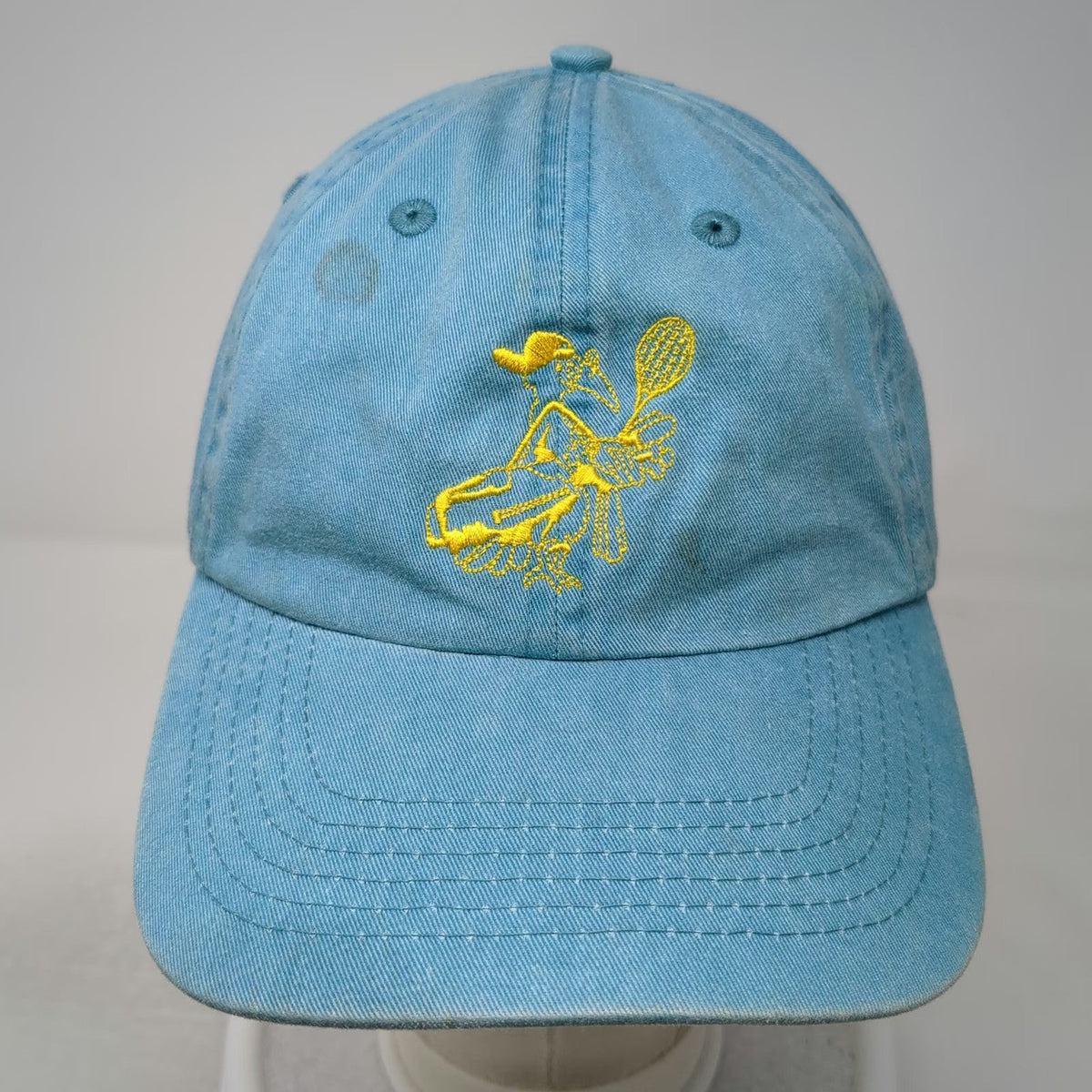 Fahrenheit Baseball Cap Blue One Size Tennis Player Embroidered Strapback Hat