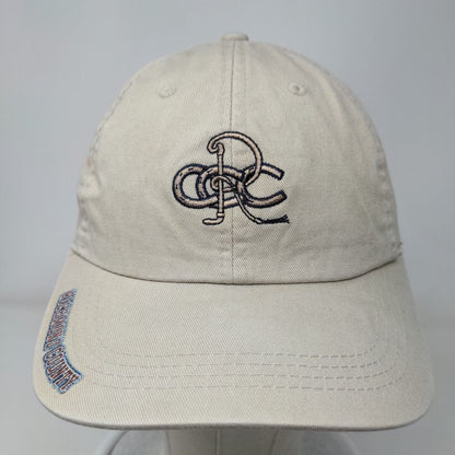 Richmond County Strapback Hat Tan Extreme Fit Embroidered Horseshoe Ahead