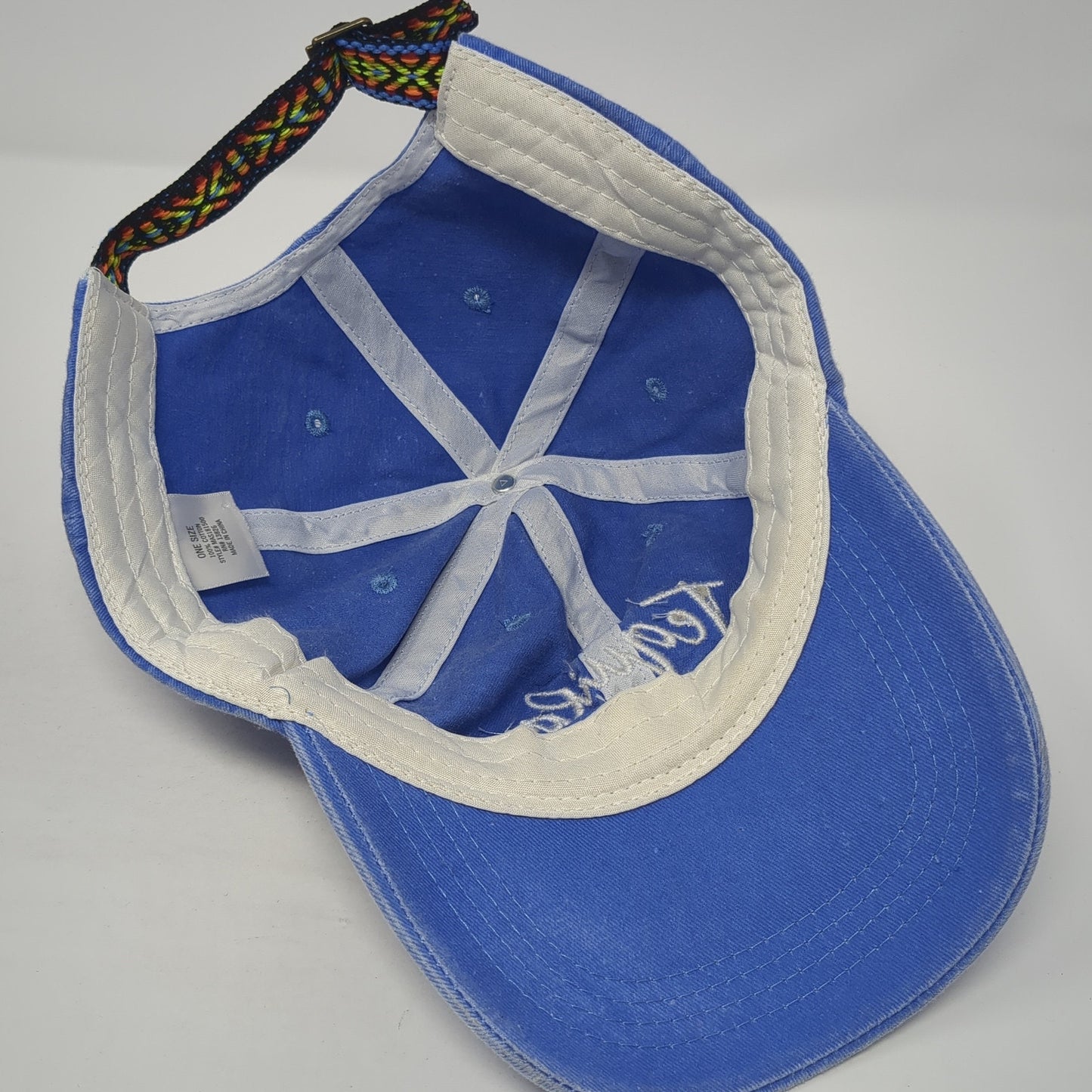 Tequila Por Favor Slideback Baseball Cap Blue One Size Adjustable Embroidered