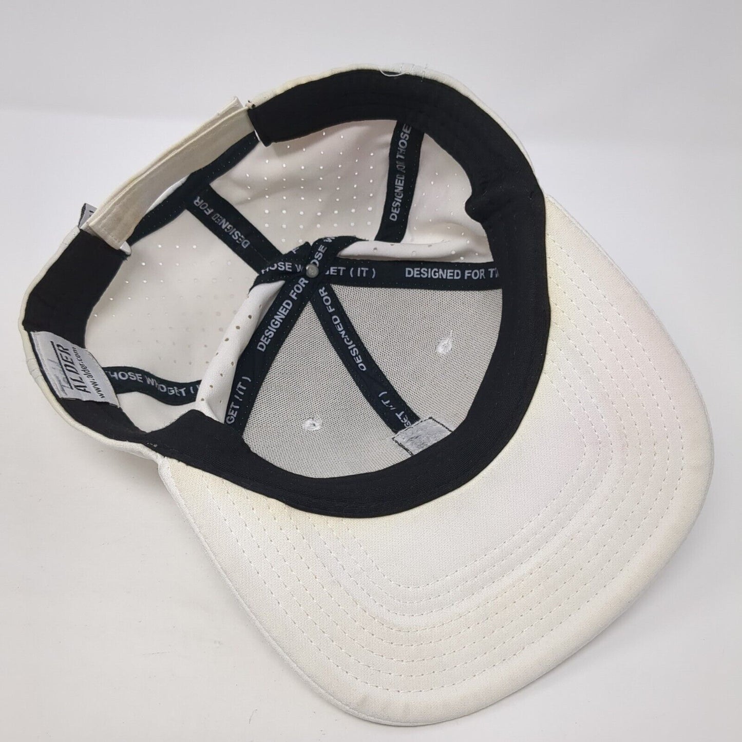 Alder Total Life Safety USA Strapback Hat White OS Adjustable Embroidered Mesh