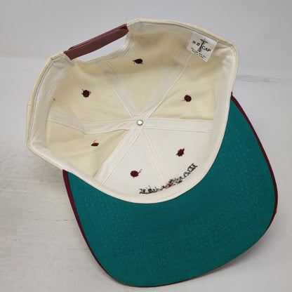 SB CAP Snapback Hat White Red One Size Idaho Milk Transport Inc Green Underbrim
