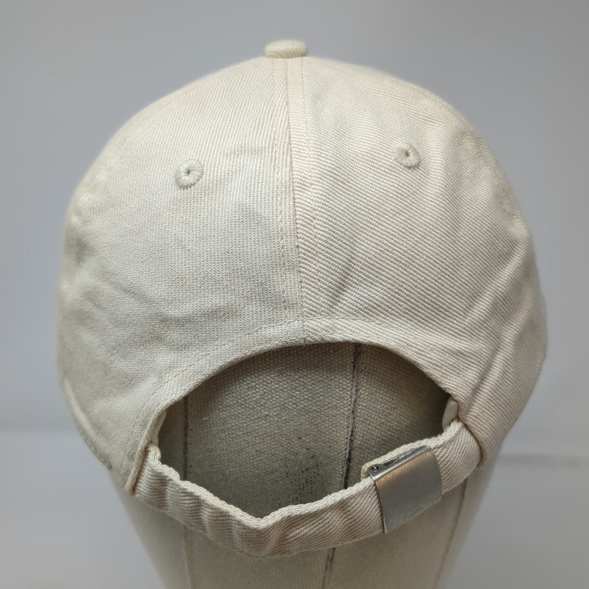 H&M Baseball Cap Beige One Size Solid Plain Blank Cotton Twill Adjustable Hat