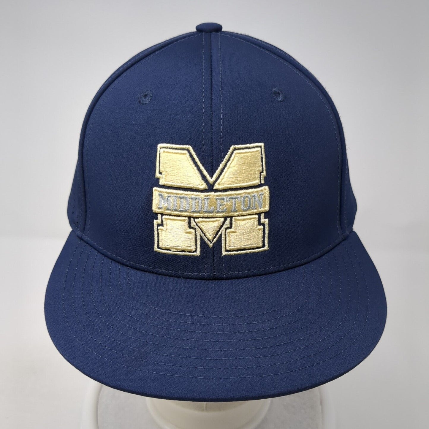 Middleton Fitted Hat Blue L/XL Lightweight Embroidered 47One Pacific Headwear