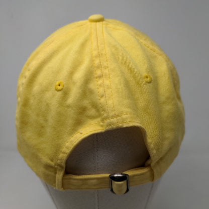 Unbranded Men's Slideback Hat Yellow Size OSFA Embroidered Clearwater Beach FL