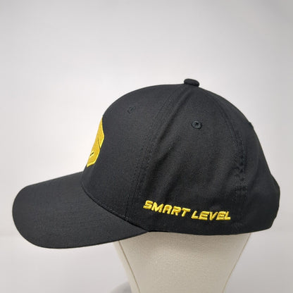 Smart Level Snapback Hat Black One Size Adjustable Embroidered Flexfit NU