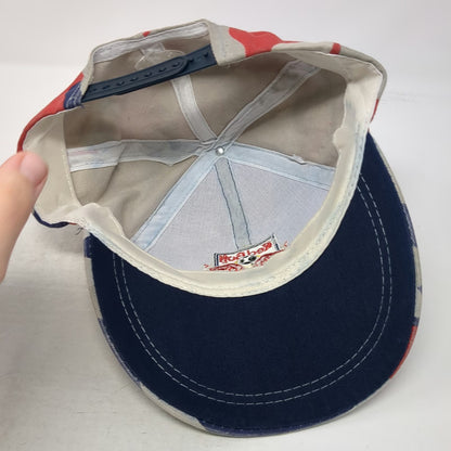 New York Red Bull Snapback Hat Blue Camo One Size Soccer Bayer Logo Club