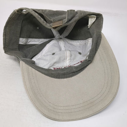 JanSport Baseball Cap Green Beige One Size Slideback Cotton Two Tone Logo Hat