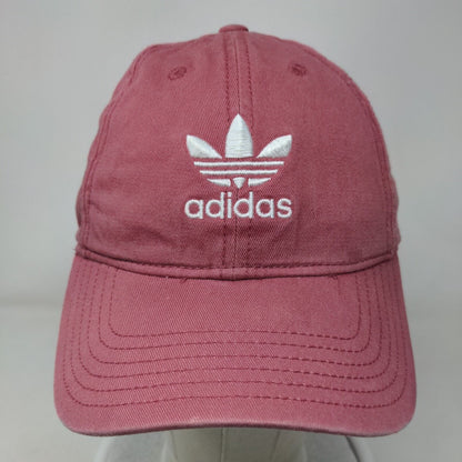 Adidas Trefoil 3 Stripes Women's Slideback Hat Red OSFW Embroidered