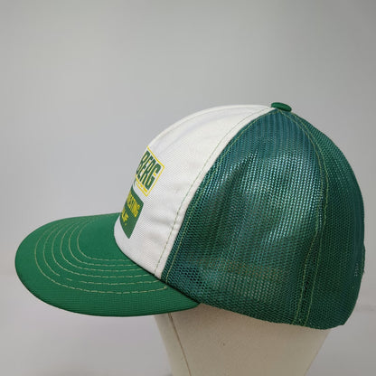 Young An Trucker Hat Green Sugar Beet Harvesting Lodi Calif Snapback Vintage