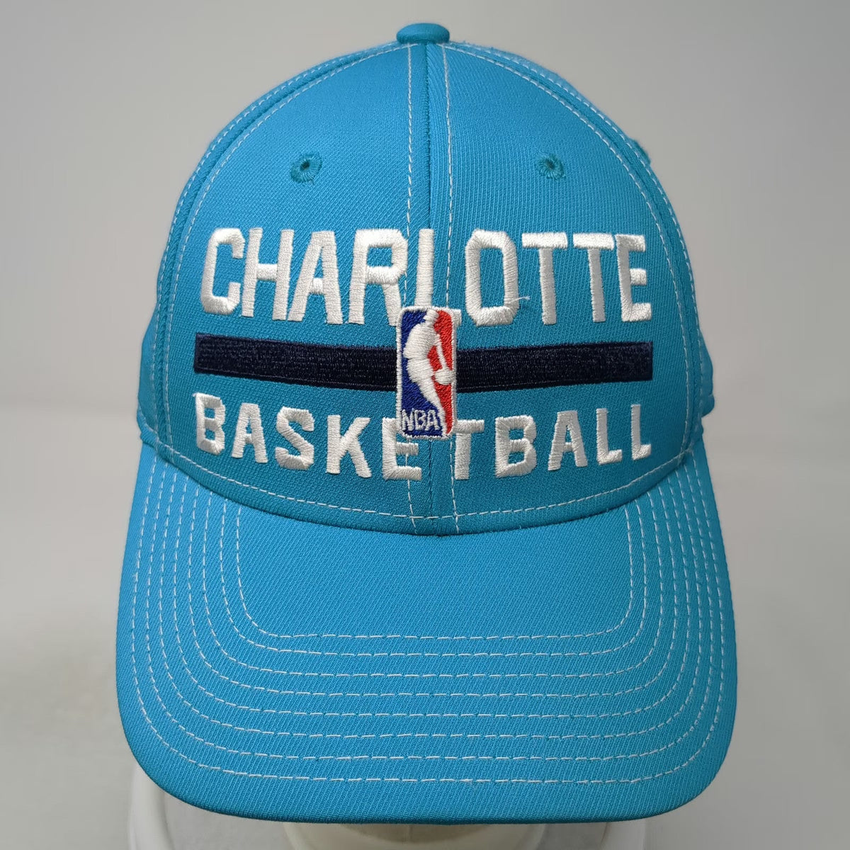 Adidas Charlotte Hornets NBA Blue White One Size Cap Strapback Underbill Hat