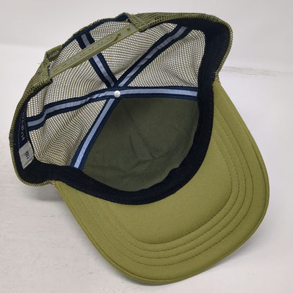 Habitat Trucker Hat Green One Size Smokey Bear Rope Mesh Back Snapback hat