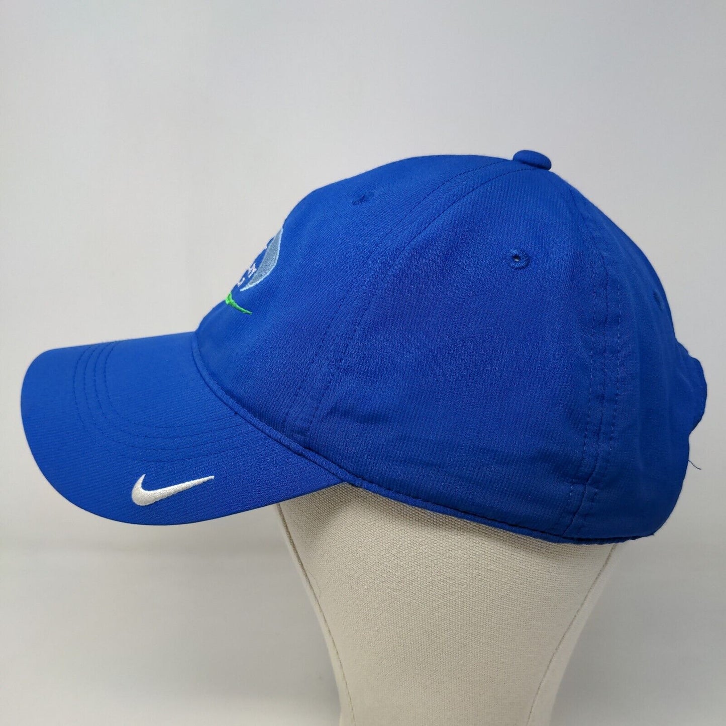 Nike Men's Strapback Hat Blue Size OSFM Embroidered Suzy Whaley Golf Logo