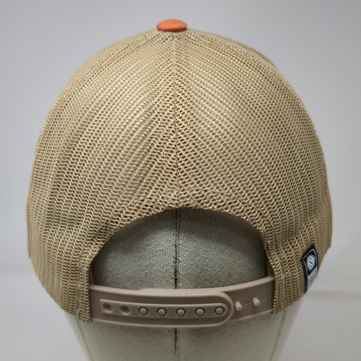 Salty Crew Trucker Hat Orange One Size Mahi Mahi Fish Mesh Back Snapback Fishing