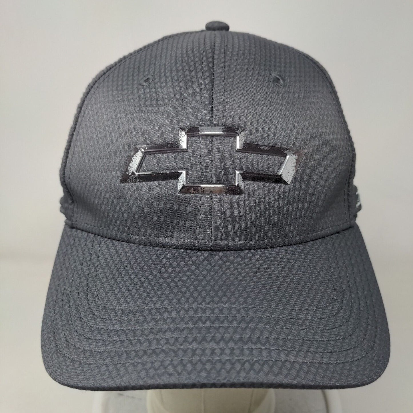 Chevrolet Racing Strapback Hat Gray OSFM Embroidered Cruisin Sports