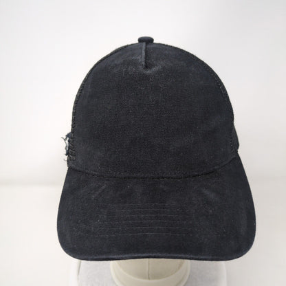 Blue Sheep Snapback Mesh Back Trucker Hat Black One Size Adjustable Solid