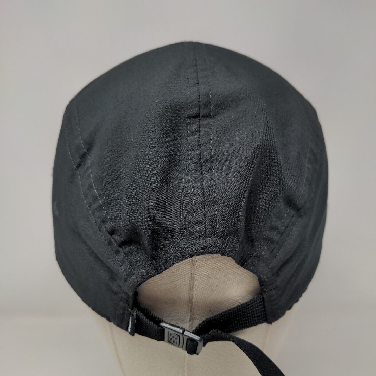VANS Off The Wall Strapback 5 Panel Cap Black One Size Adjustable Vented Holes