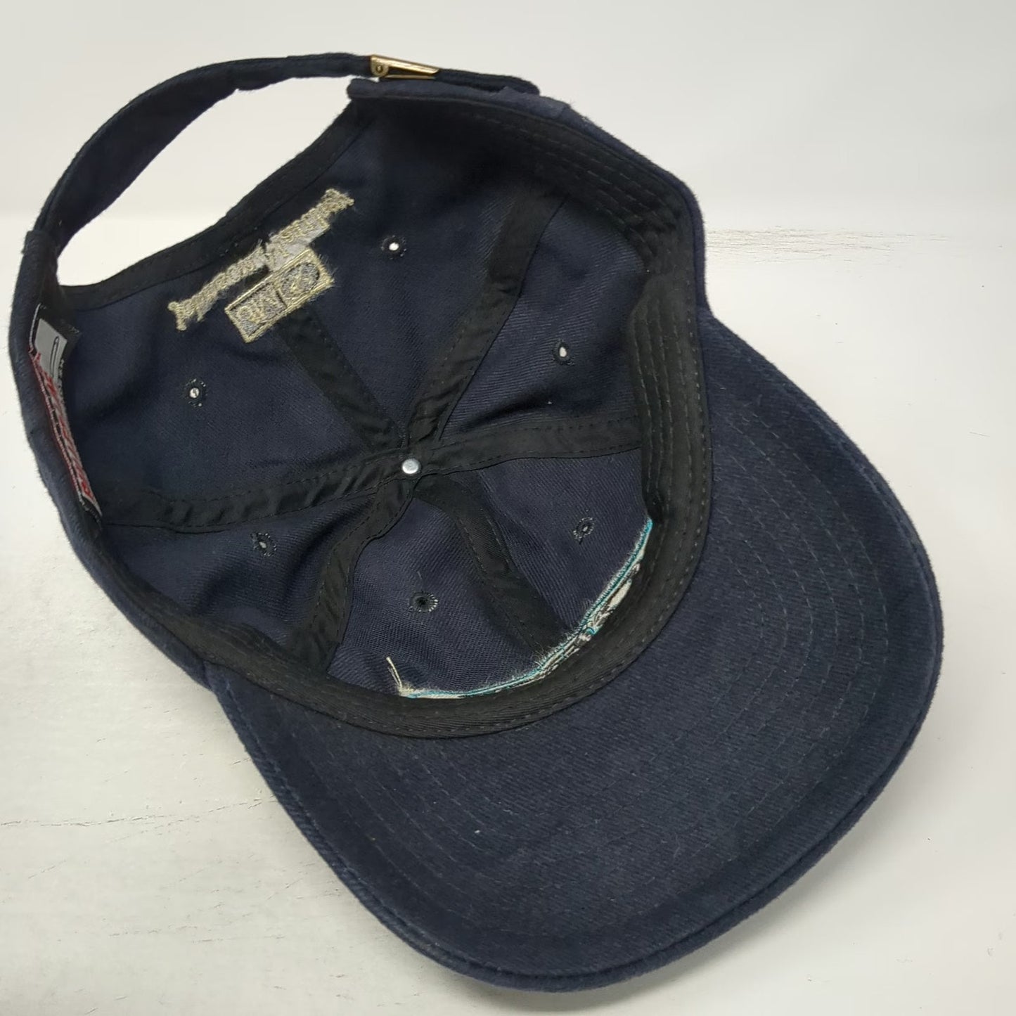 Bullet Line Baseball Cap Blue One Size Johnson Matthey JM CRT Logo Slideback Hat