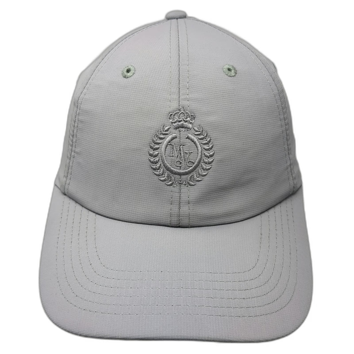 Imperial Baseball Cap Gray One Size Slideback Polyester MZ Monogram Crown Hat