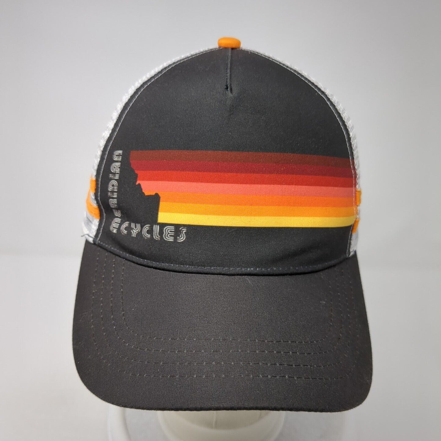 Meridian Cycles Snapback Trucker Hat Black OS Adjustable Mesh Back Boco Gear