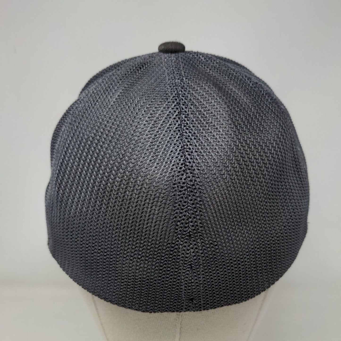 Travis Mathew Patch Fitted Mesh Back Trucker Hat L/XL Gray Flexfit