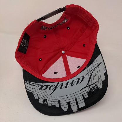 MG Fashions Men's Snapback Hat Red Black Embroidered Tampa Bay Logo