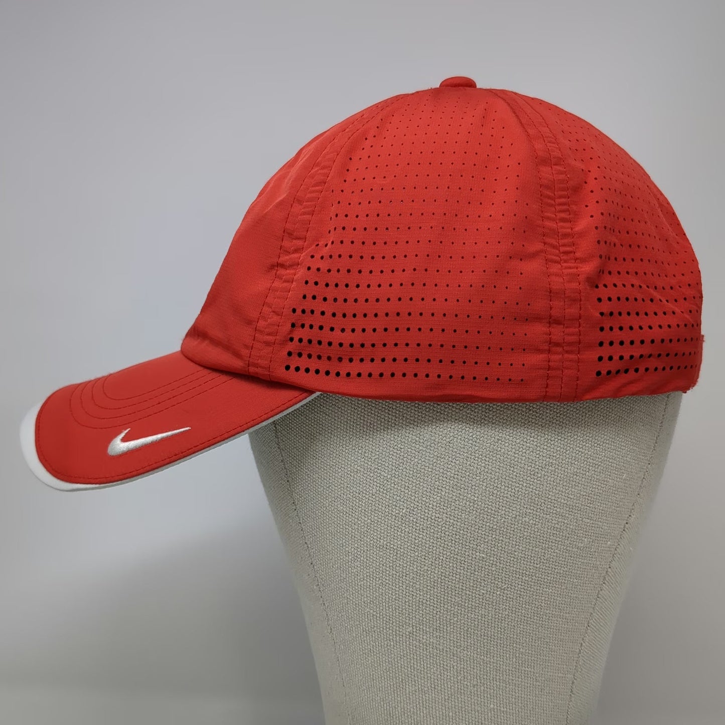 Nike Baseball Cap Red One Size New Fairfield Field Hockey Mesh Perforated Hat