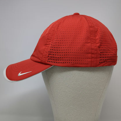 Nike Baseball Cap Red One Size New Fairfield Field Hockey Mesh Perforated Hat